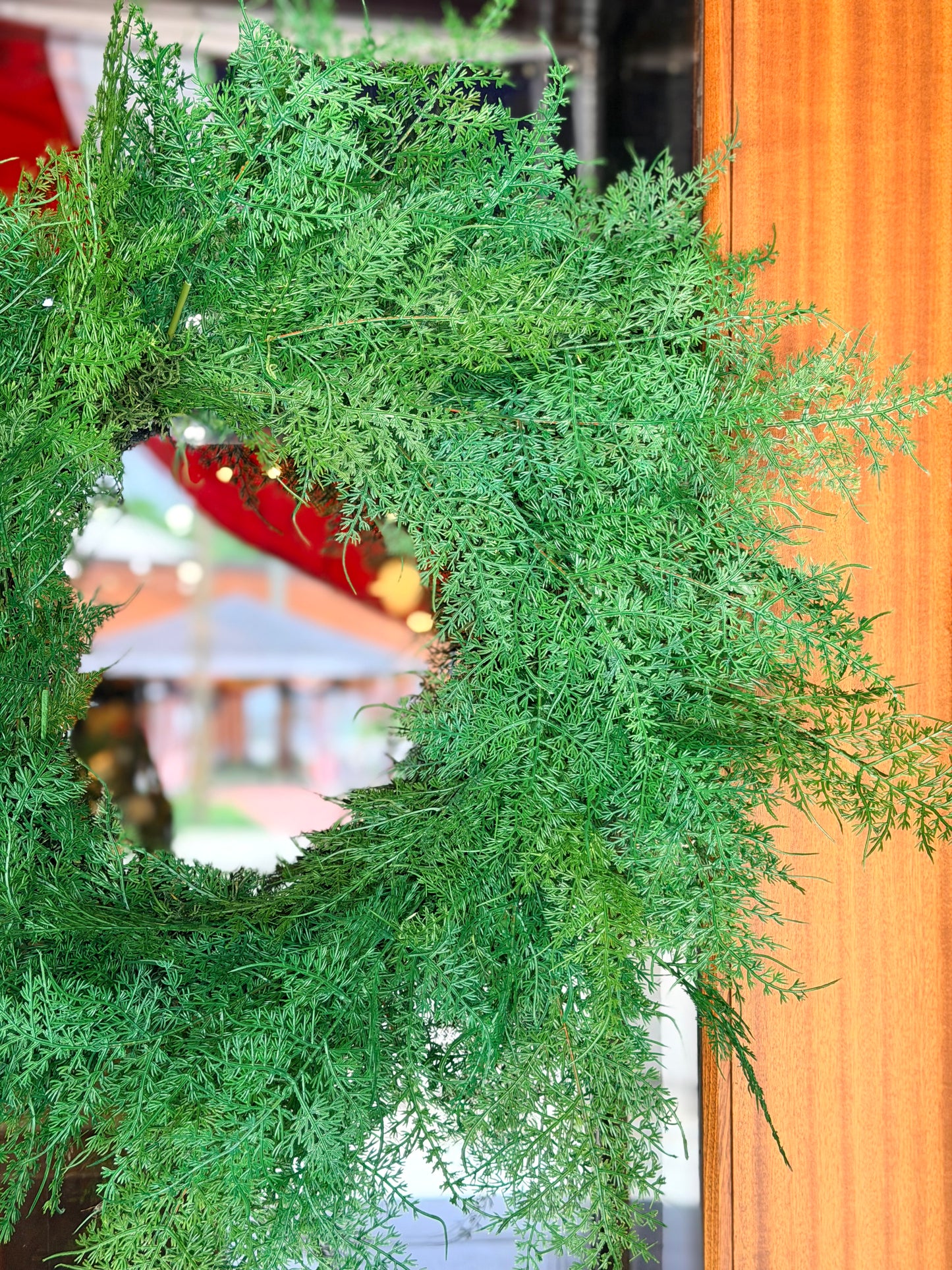 UV Proof Asparagus Fern Wreath