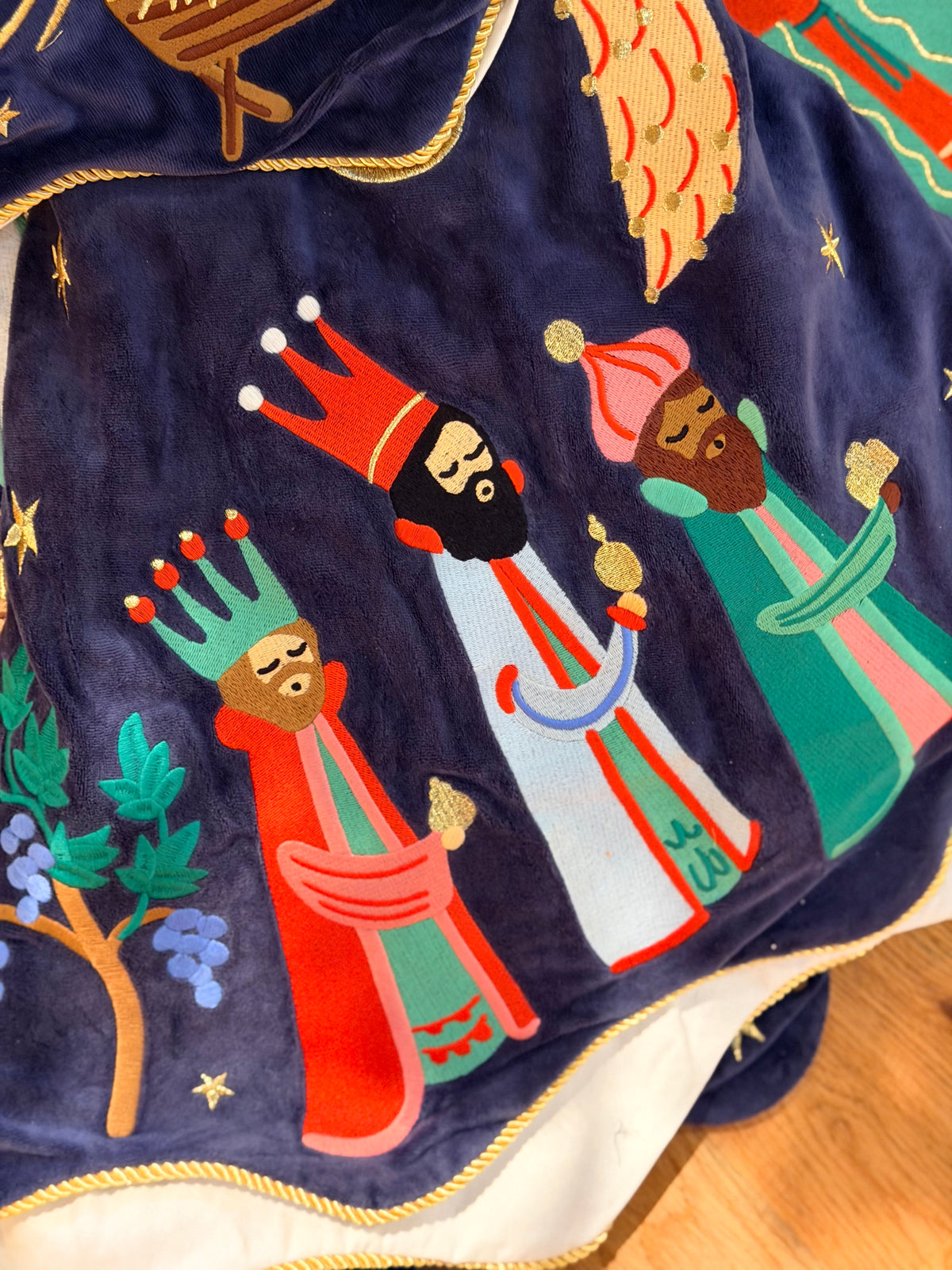 Nativity Embroidered Tree Skirt