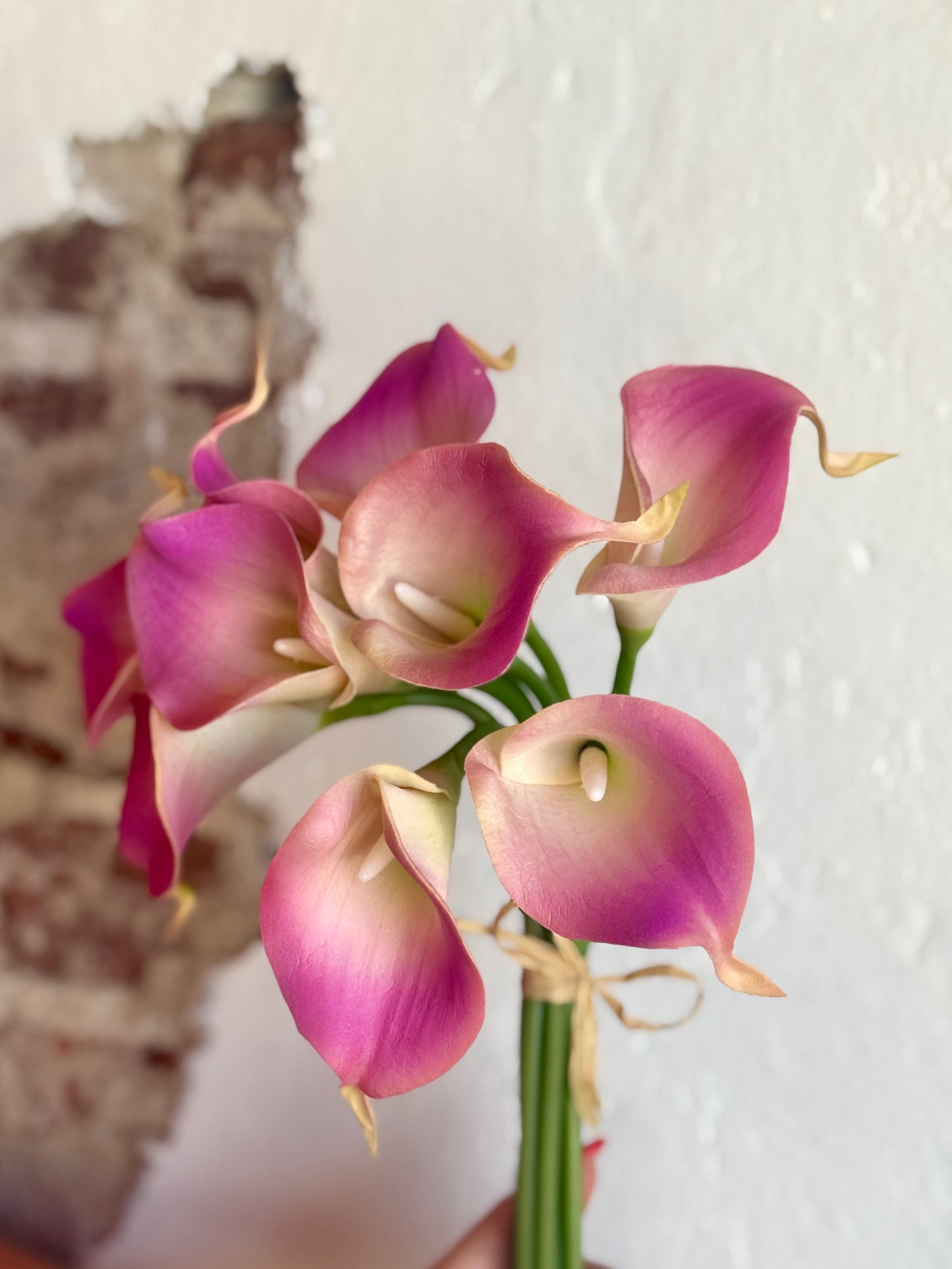 MINI CALLA LILY BUNDLE X9, 14", MAUVE