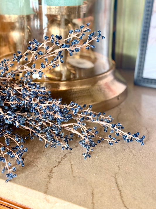 18" WP GLITTER MINI BERRY BUSH
