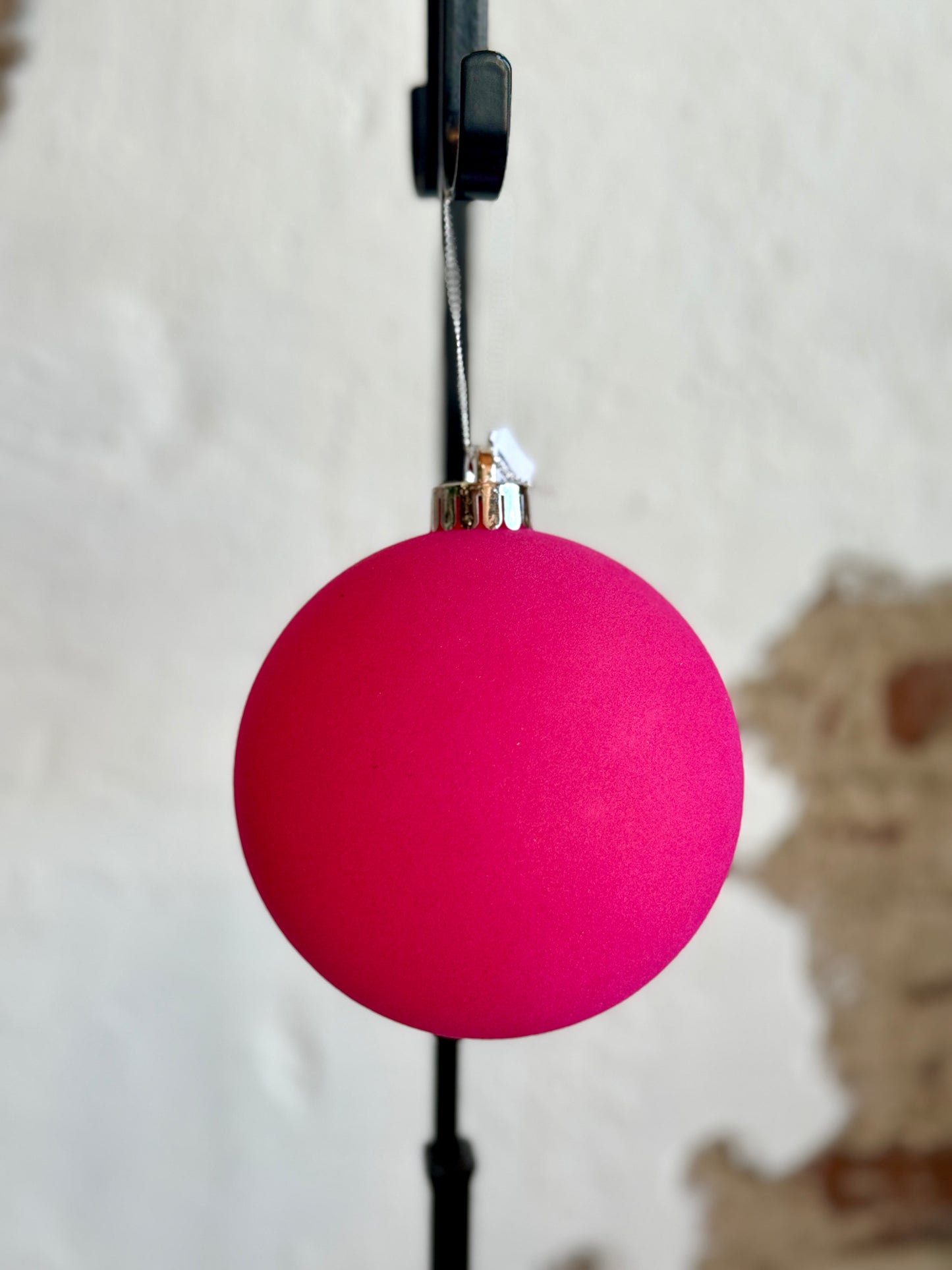 4.5" VP FLOCKED BALL ORNAMENT