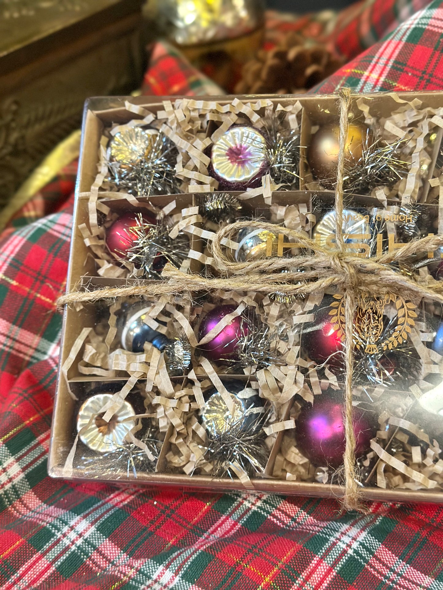 Set of Small Mixed Glass Ornaments