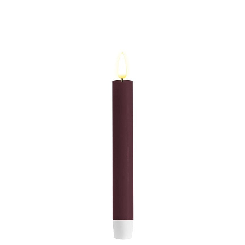 6-inch Violet LED taper candles - set of 2