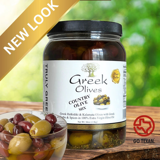 Greek Country Olive Mix – 1/2 Gallon
