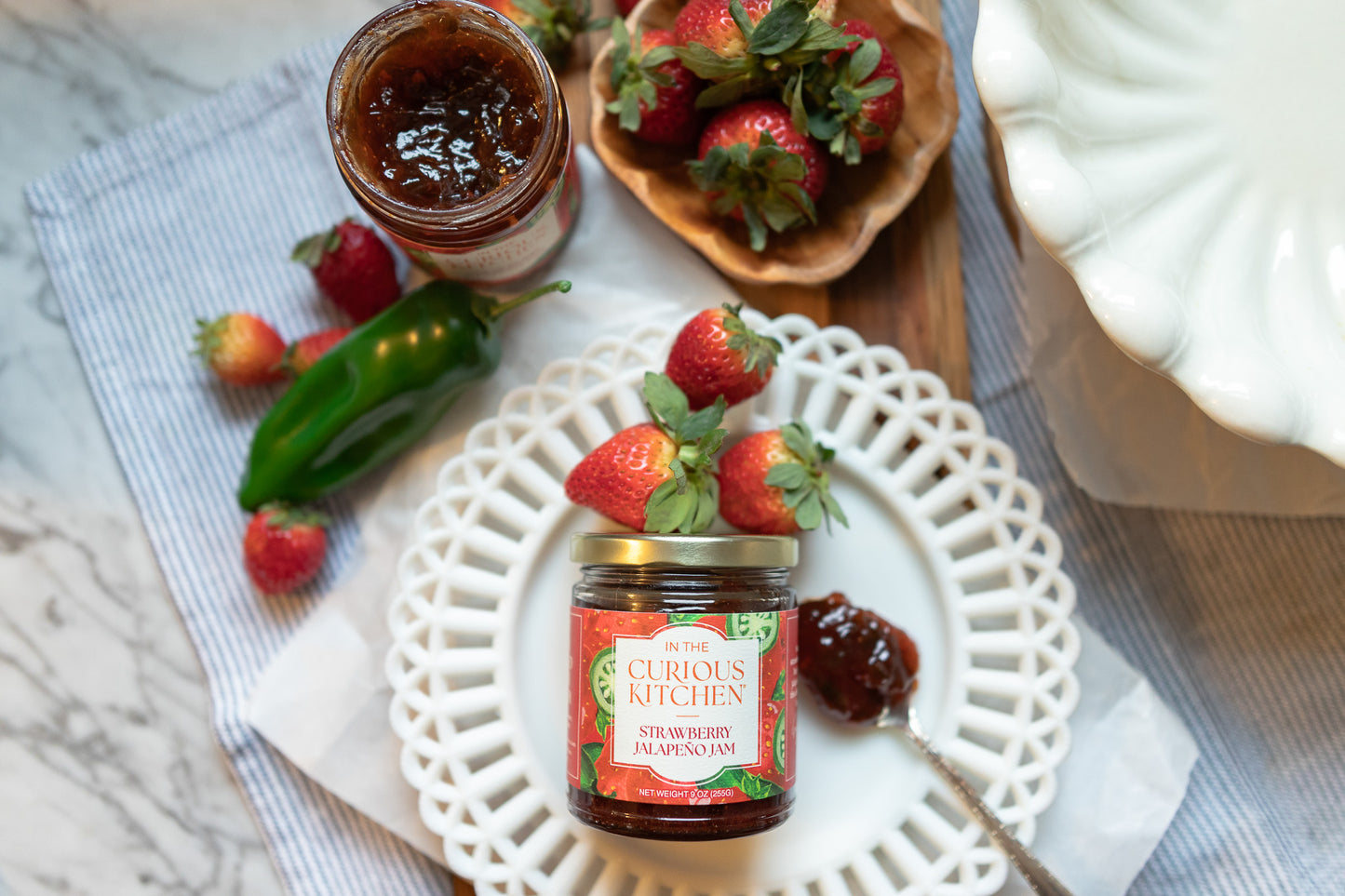 Strawberry Jalapeño Jam 9oz | Gourmet Sweet & Spicy Spread