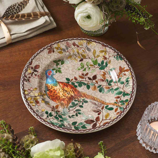 Woodland Accents Salad Plate 8 Inch, Pheasant