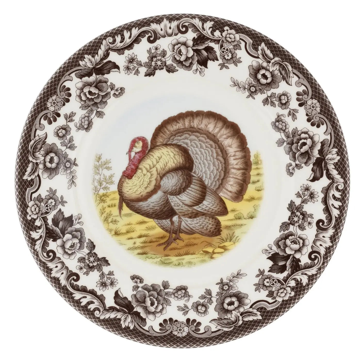 Spode Woodland 9 Inch Luncheon Plate Turkey
