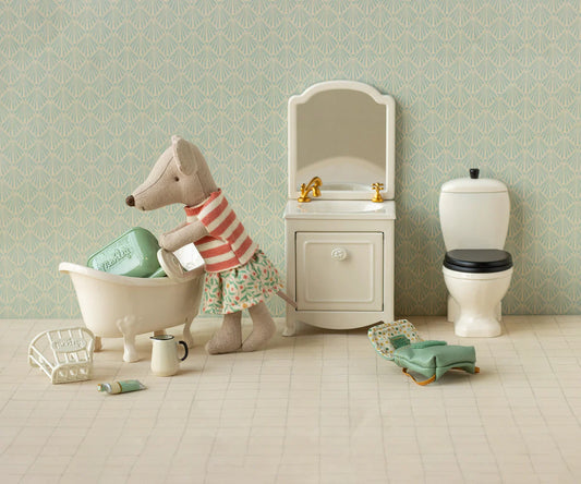 Maileg - Clothes and Bag, Big Sister Mouse, Coral