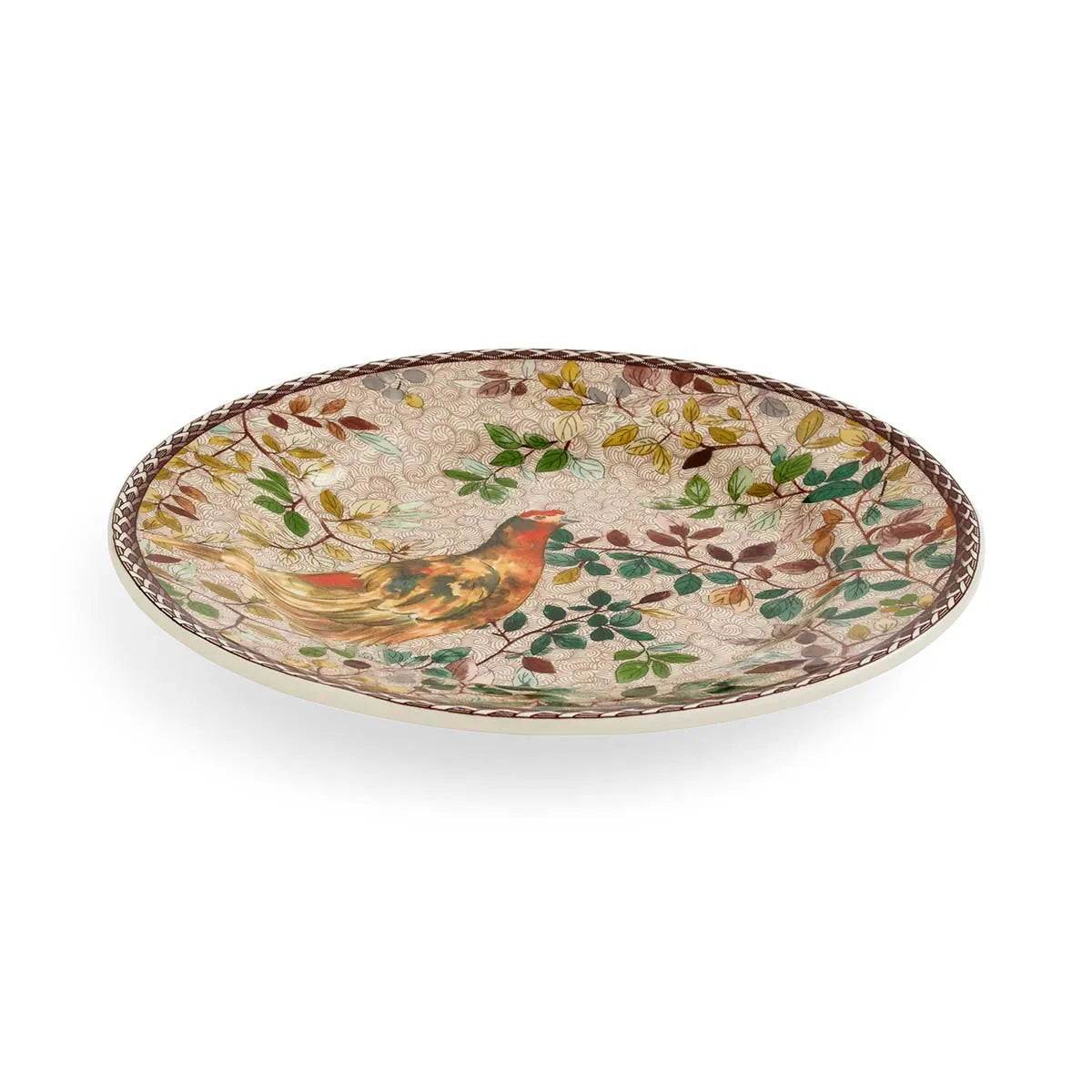 Woodland Accents Salad Plate 8 Inch, Red Grouse