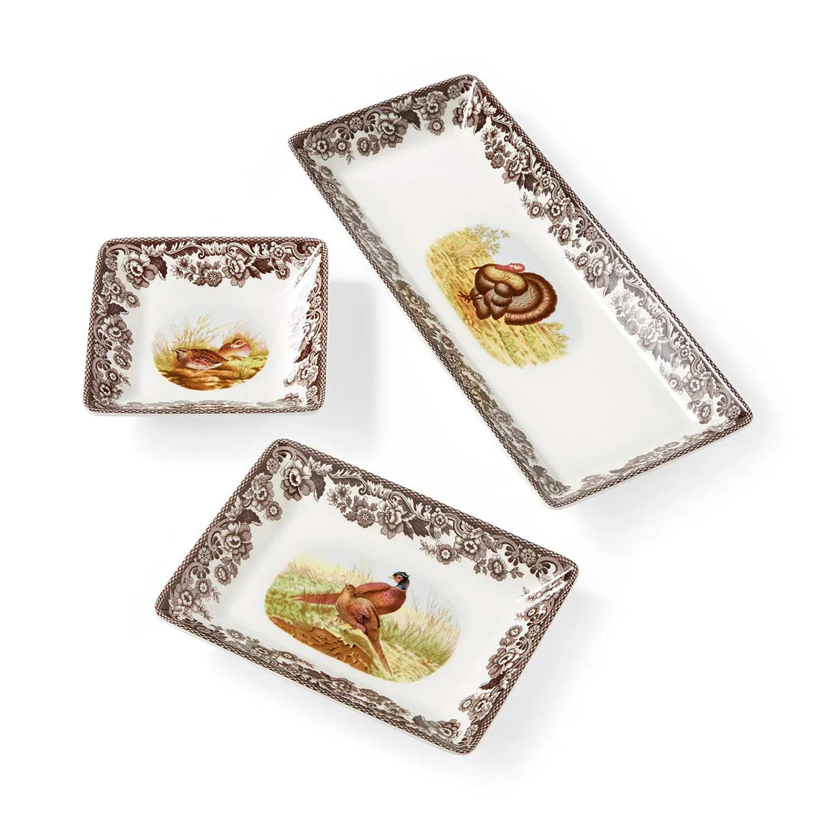 Spode Woodland 3pc Nesting Trays