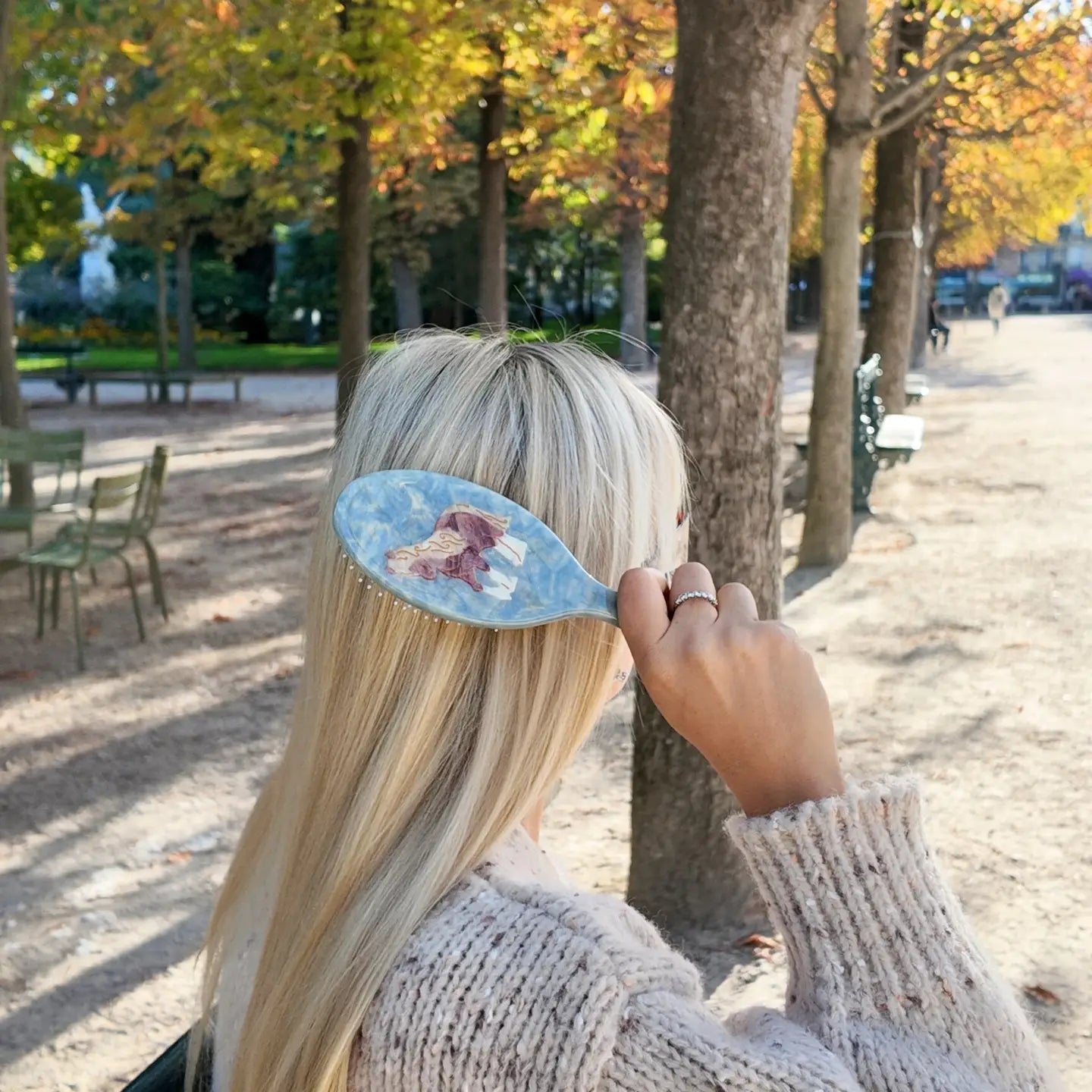 Hand-Painted Horse Amazing Hair Day Brush | Eco-Friendly