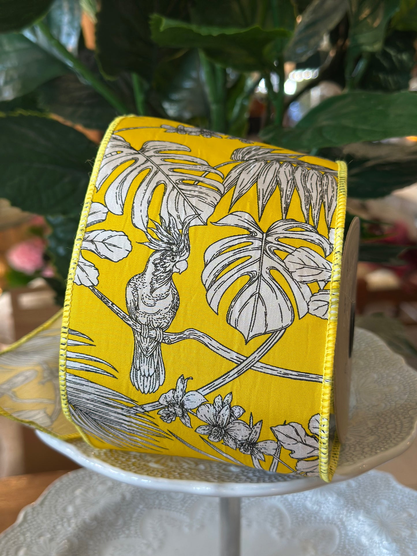 4”x10Y Tropical Bright Yellow Ribbon