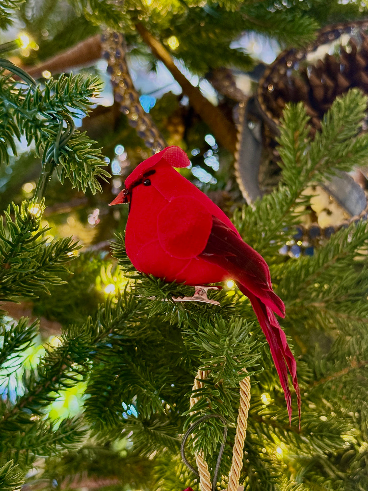 4.5" Clip-On Cardinal Ornament
