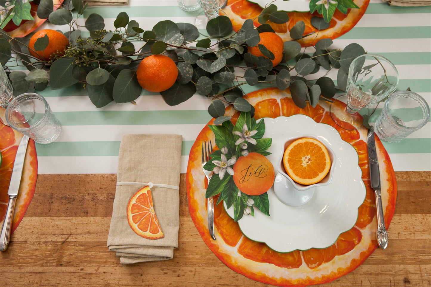 Orange Blossom Table Accents