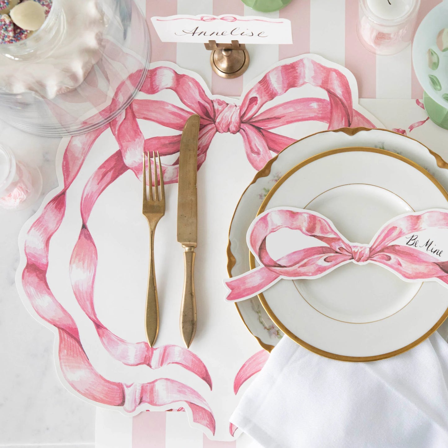 "Pink Bow" Placemat