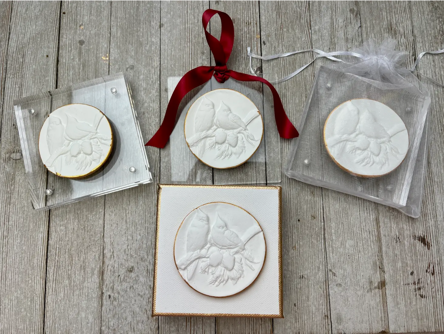 Cardinal Intaglio- Art/Ornament