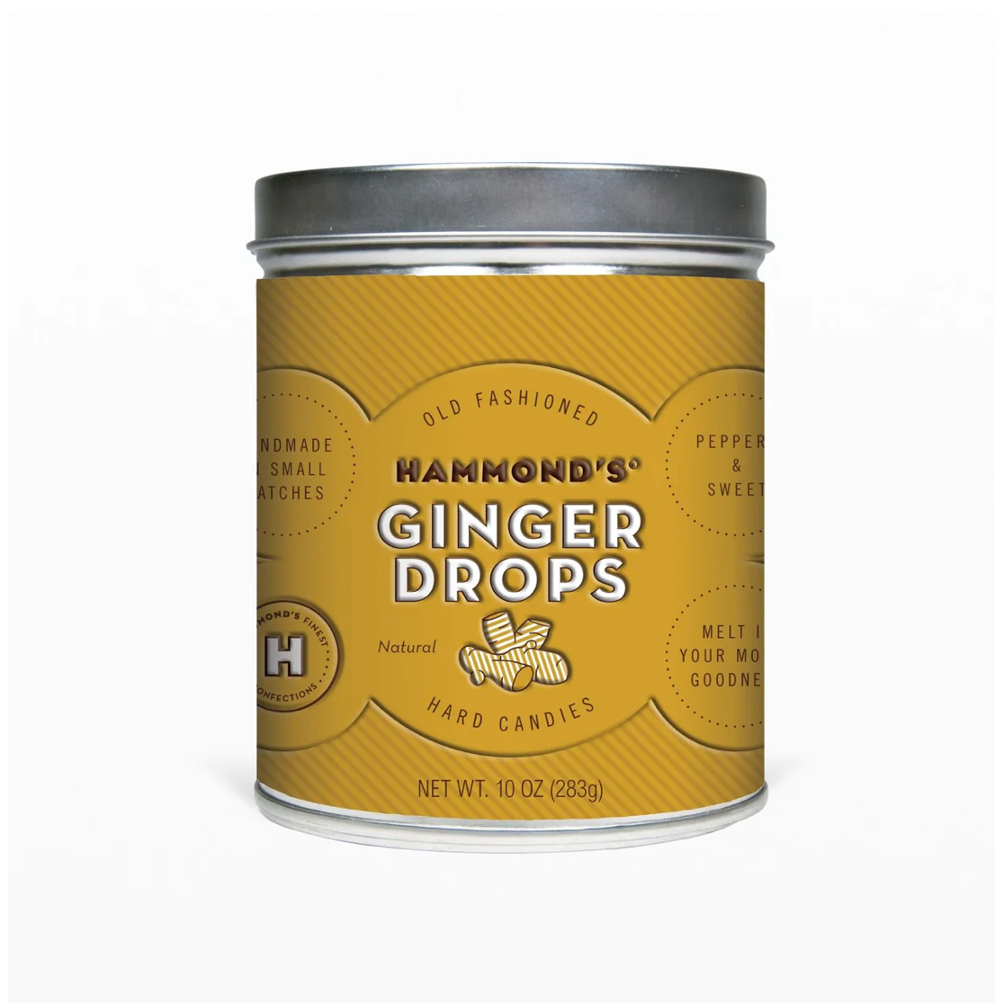 Hammond's Ginger Drops Tin 10 oz