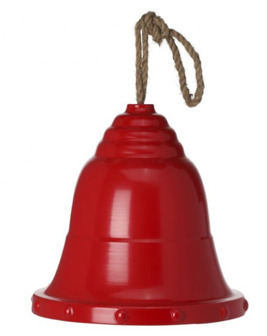 13" Metal Hanging Bell w/ Rope