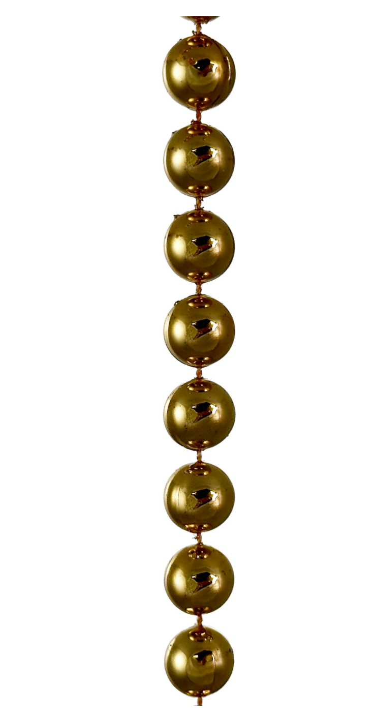 Medium Shiny Gold Bead Garland