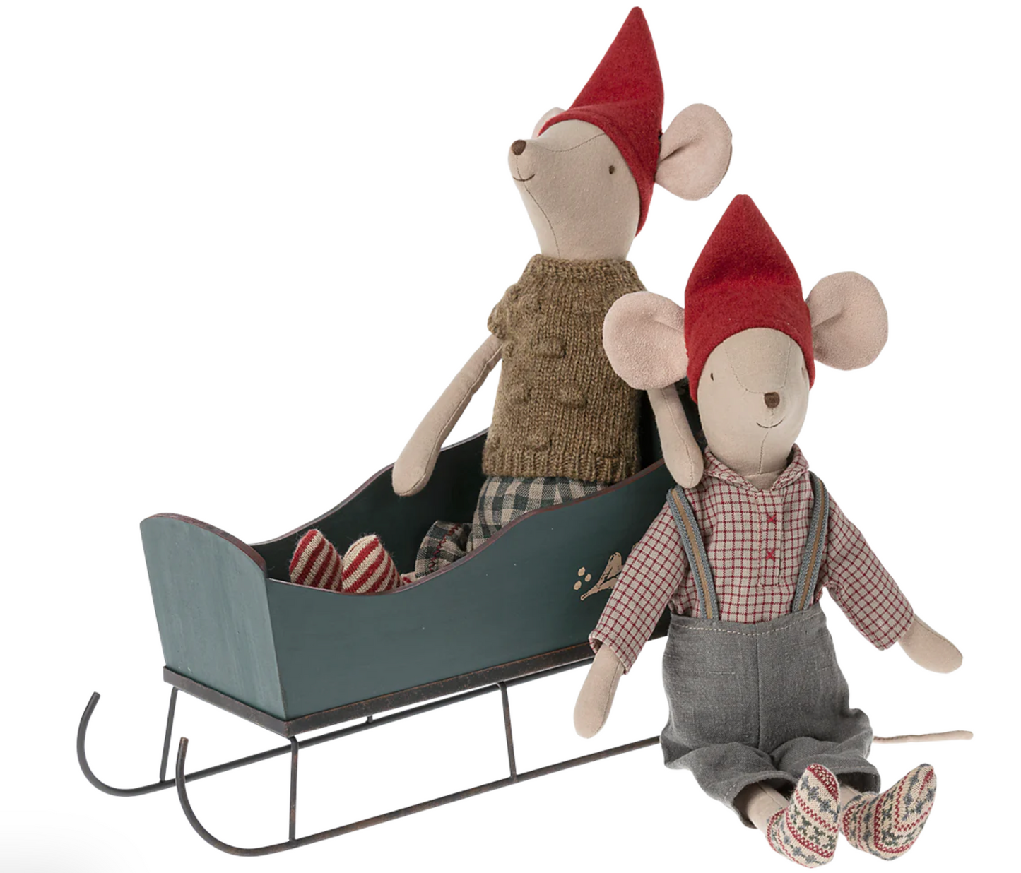 Sleigh, Medium - Green