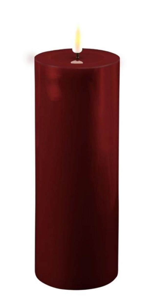3" x 8" Bourgogne LED Candle