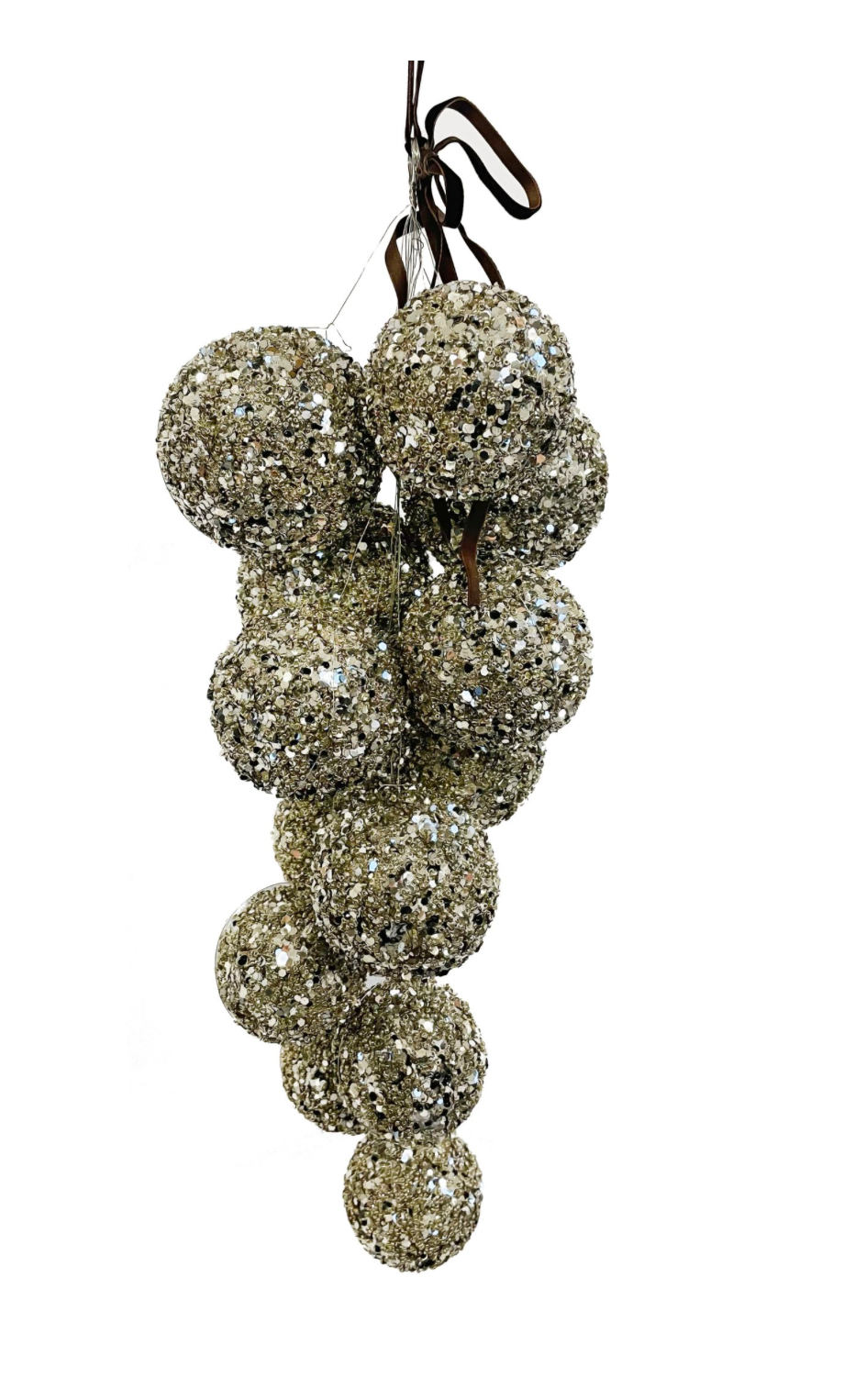 11.5" Cluster of Glitter Bead Balls