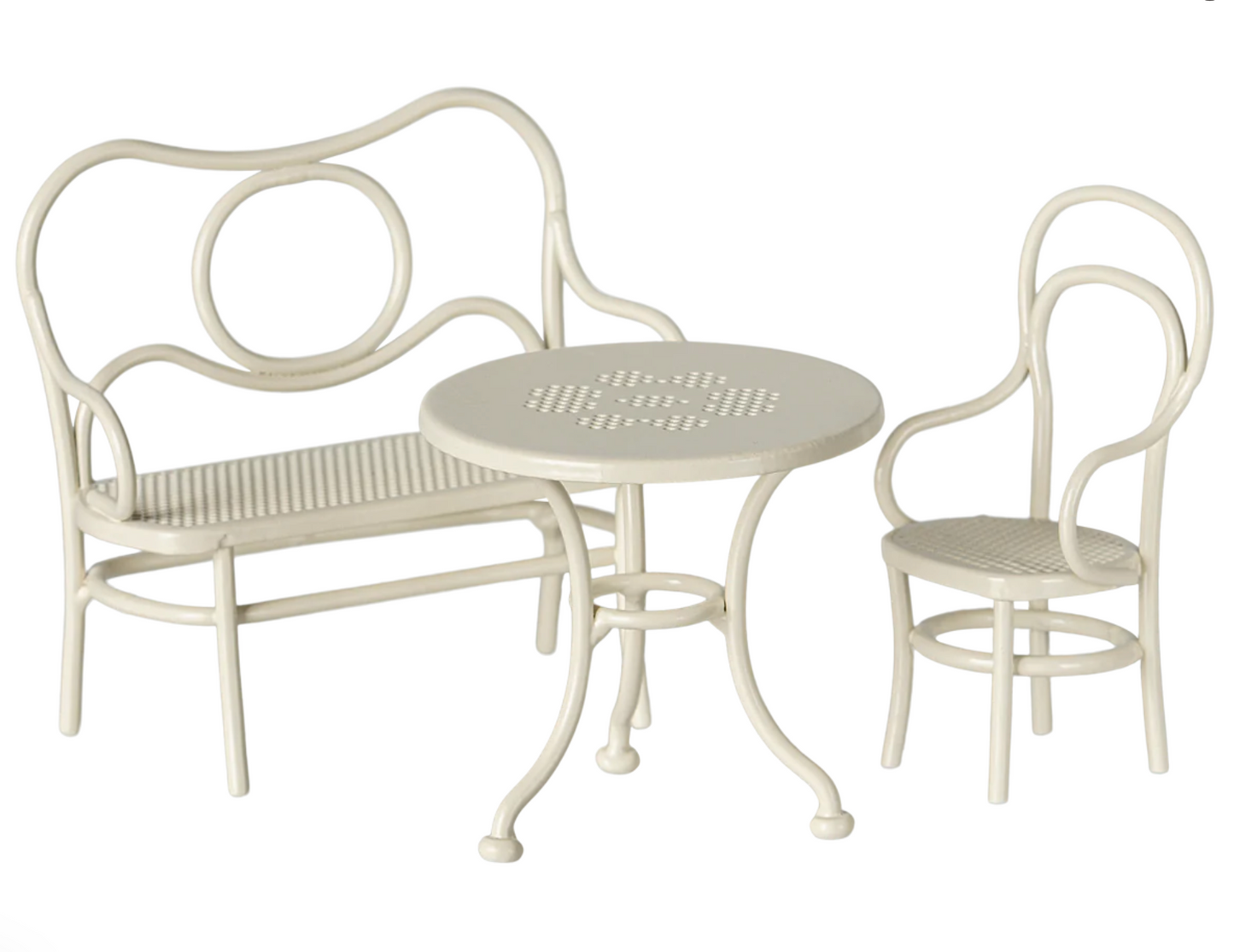 Cafe Set, Mouse, Small- Off White