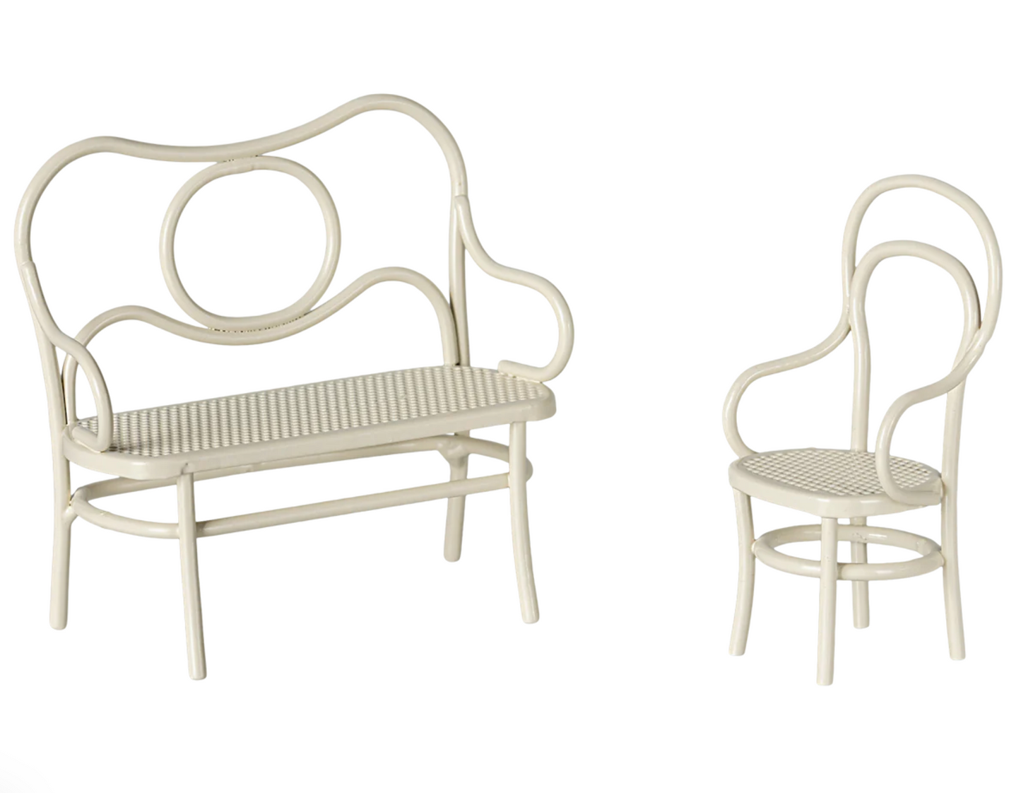 Cafe Set, Mouse, Small- Off White