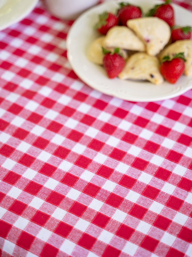 Picnic Check Tablecloth - Red - 60x90