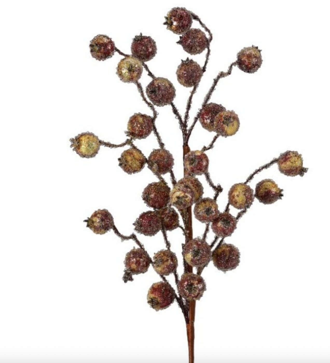 27” Beaded Pomegranate Berry Spray