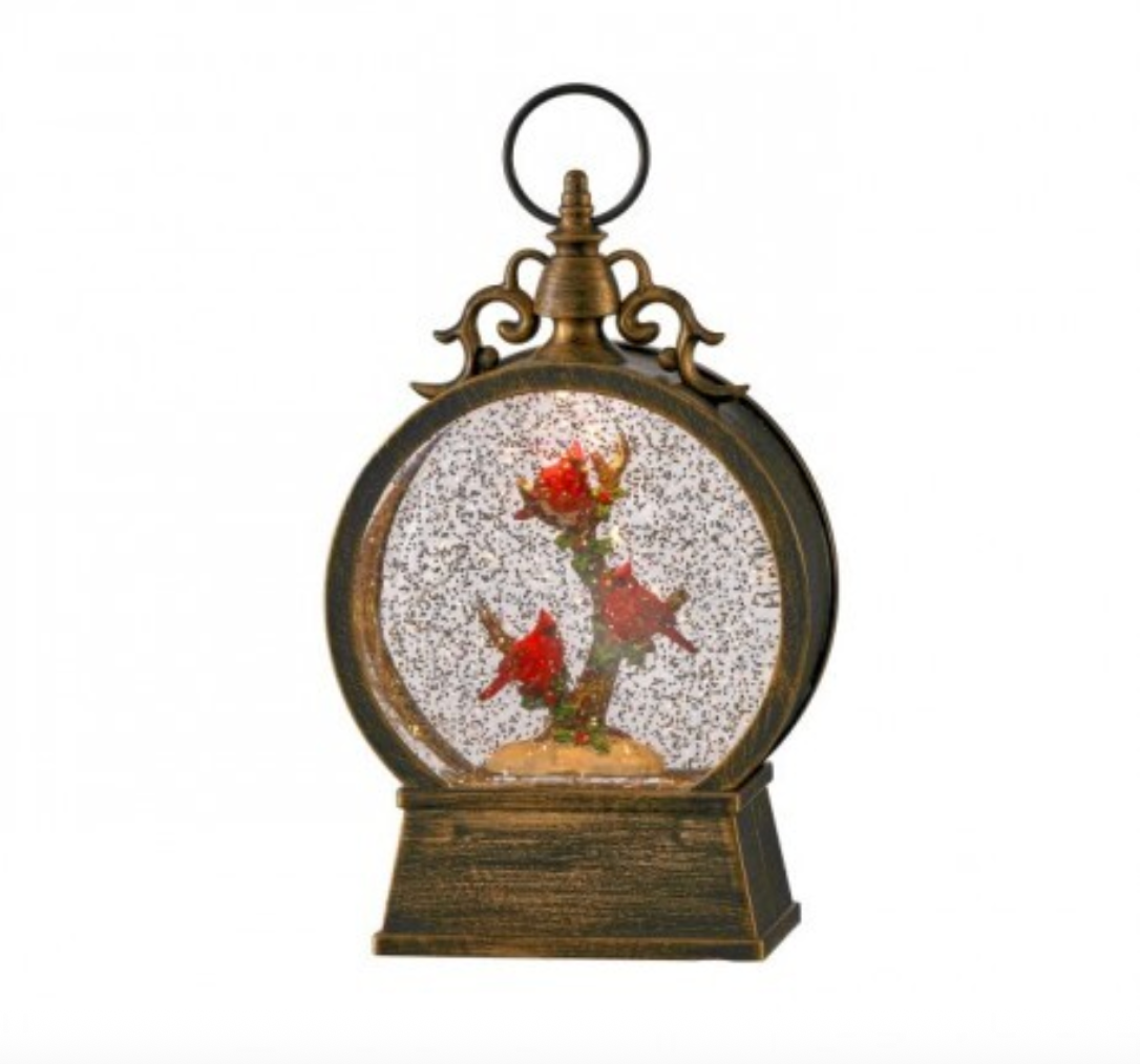 9"LED CARDINAL TREE GLOBE USB