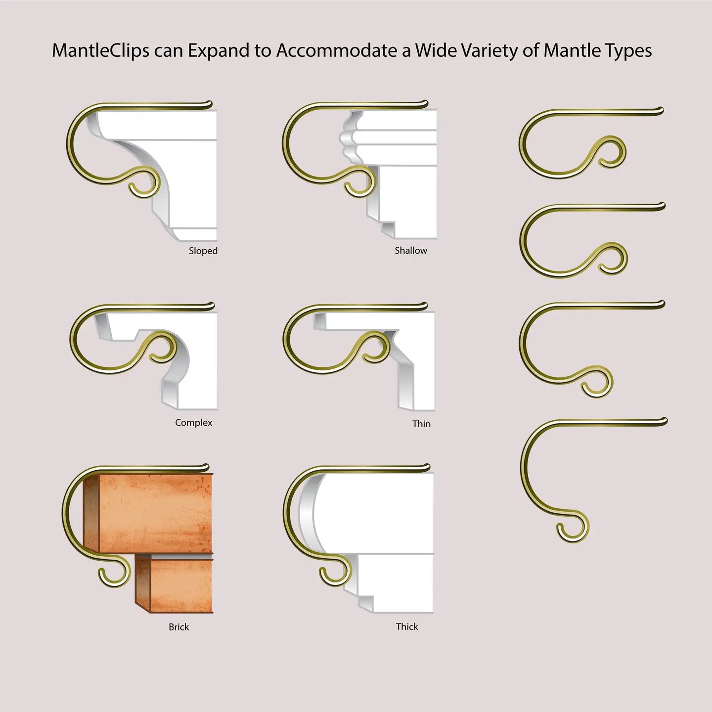 The Original Mantle Clip Stocking holder- Oil-Rubbed Bronze