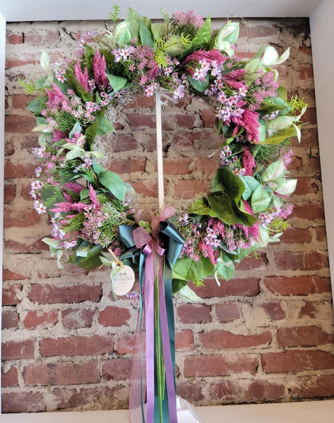 Satin Ribbons and Beautiful Blooms Wreath