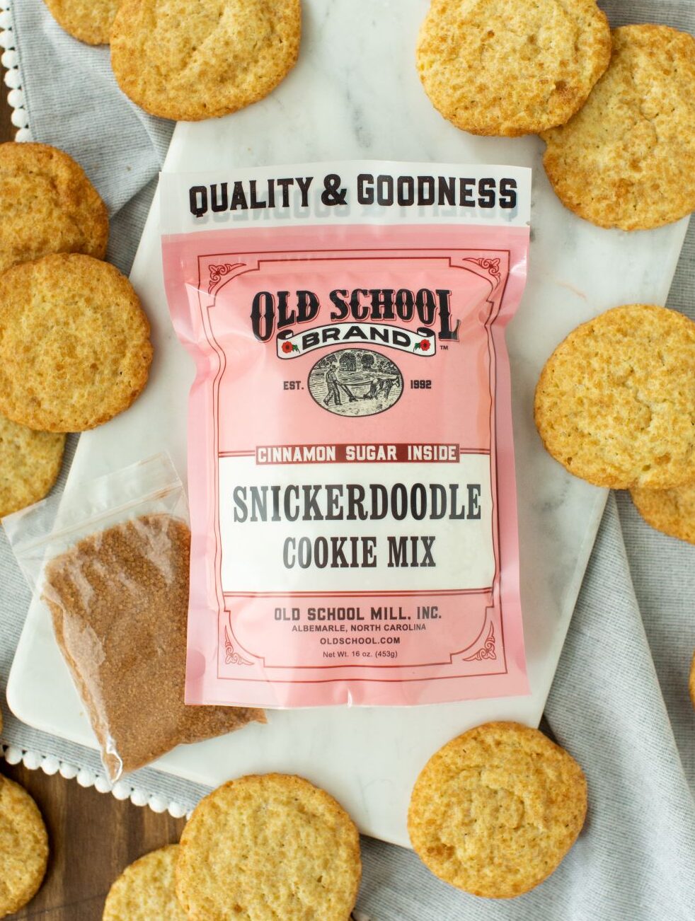 SNICKERDOODLE COOKIE MIX, 16OZ - Old School Brand