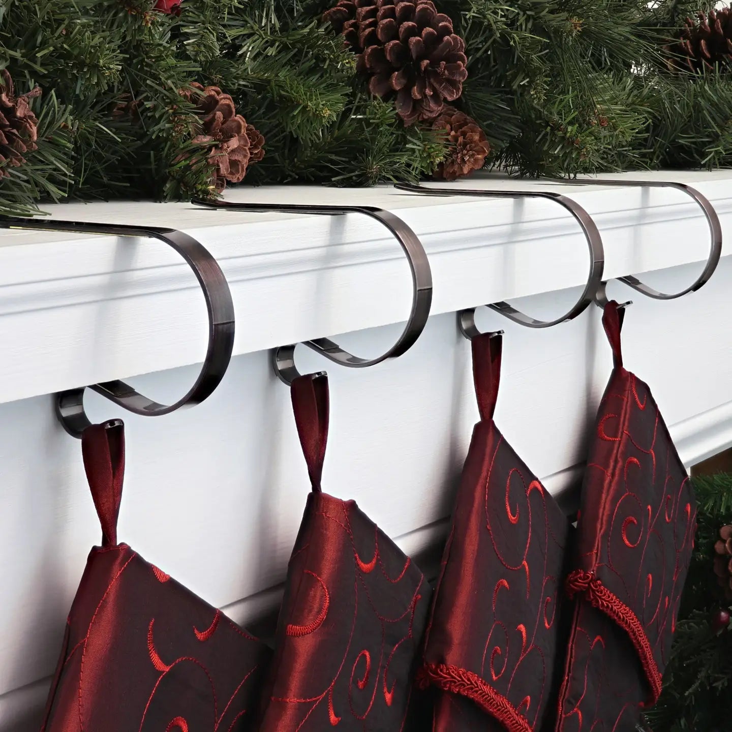 The Original Mantle Clip Stocking holder- Oil-Rubbed Bronze