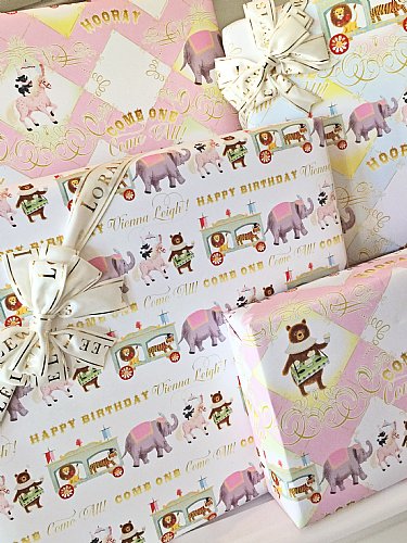 Circus Collection Gift Wrap Sheets