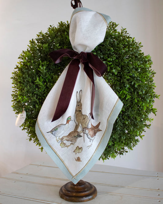 Hare Italian Linen Wreath