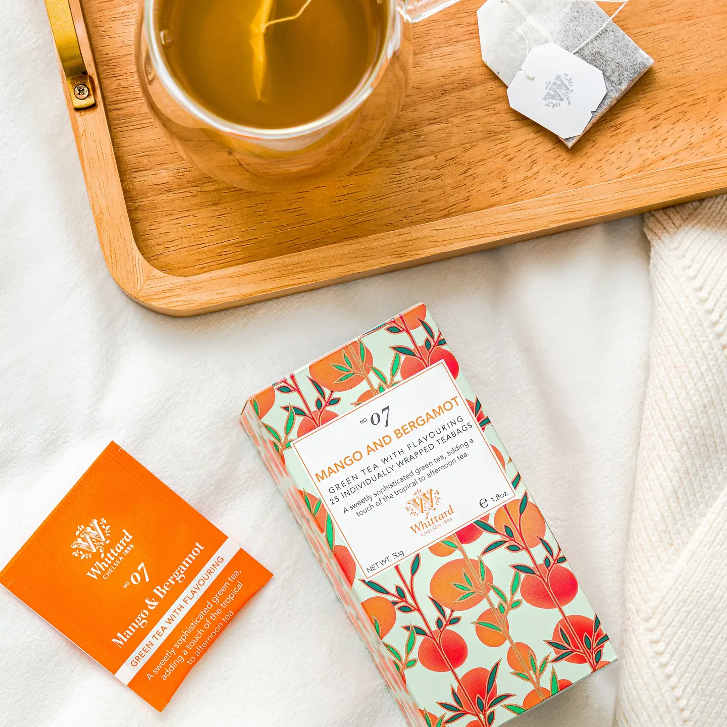 Whittled Mango Bergamot Tea- 25 Individually Wrapped Teabags