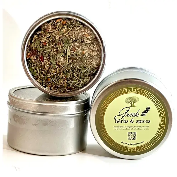 Greek Herbs & Spices Pinch Tin