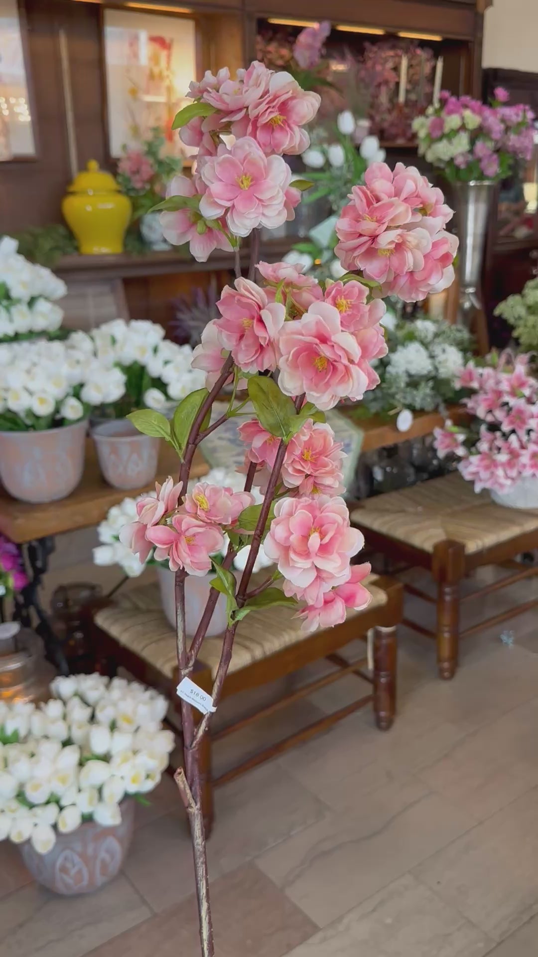 41" Peach Blossom Branch