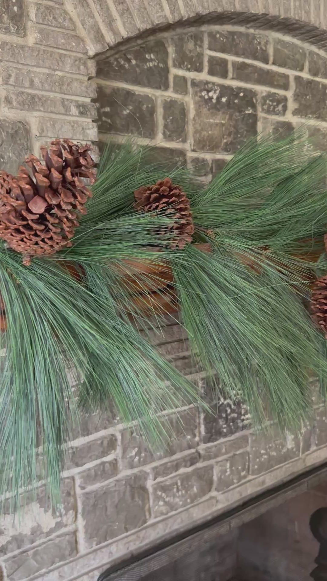 60" HORSETAIL PINE GARLAND W/CONE