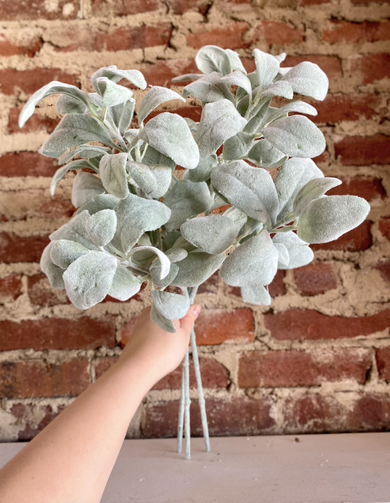 Real Touch Lambs Ear Stems