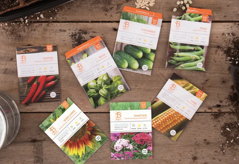 Home Gardener Vegetable, Herb, & Flower Packets