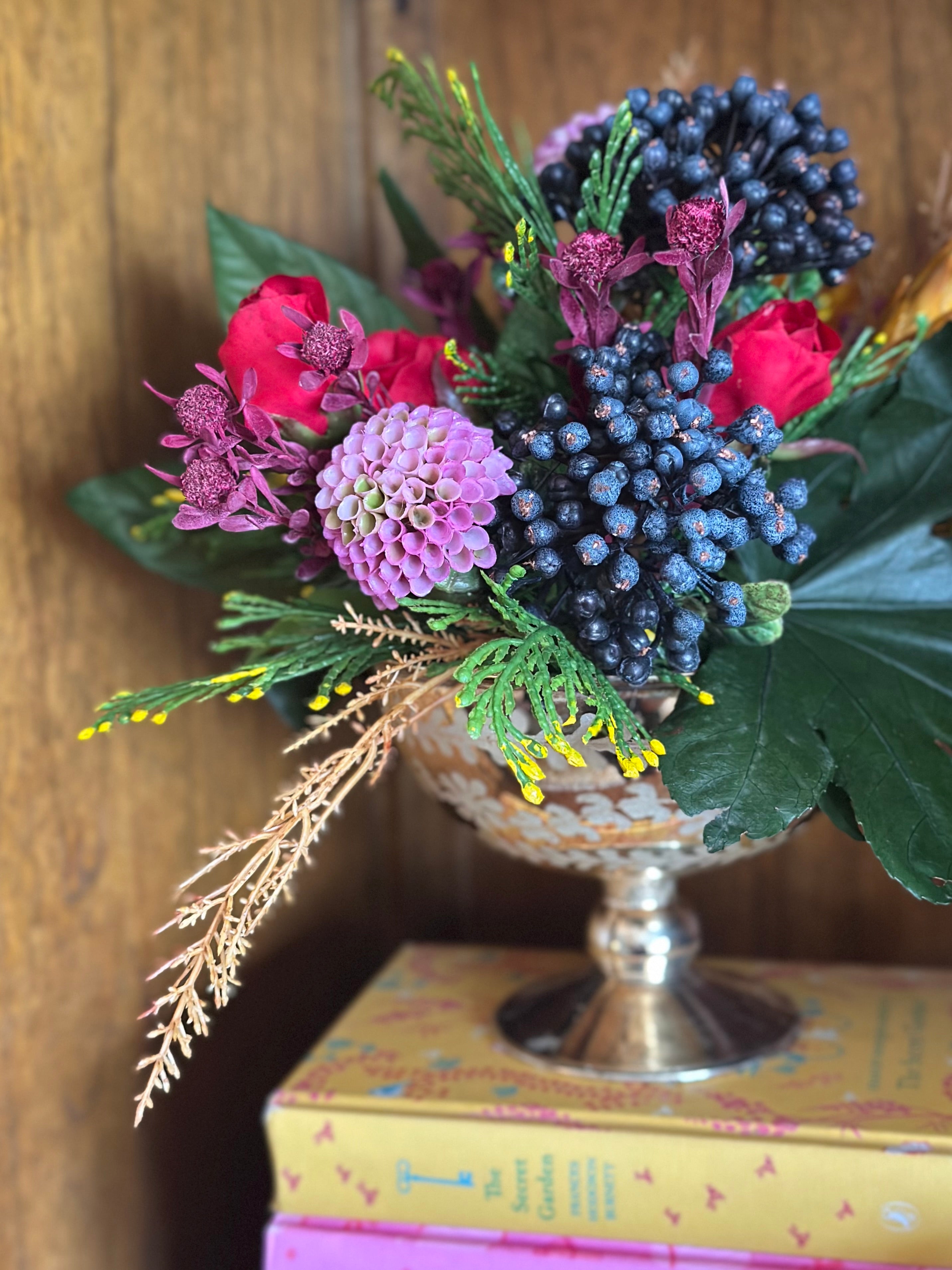 Red Rose and Yellow Repen Arrangement
