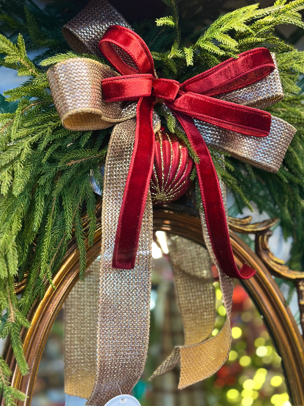 Burgundy & Champagne Swag