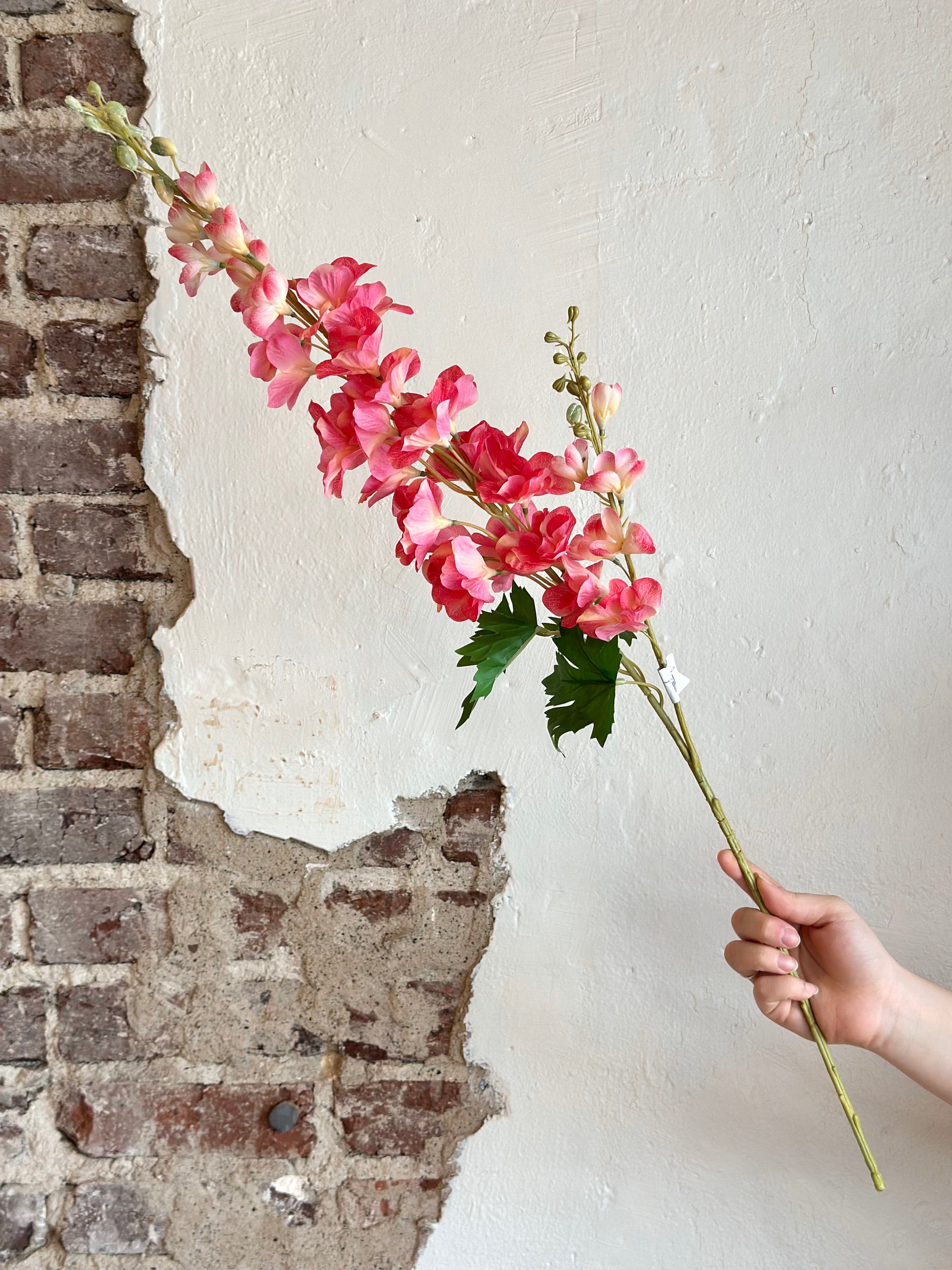 36" Real-Touch Garden Delphinium- Coral