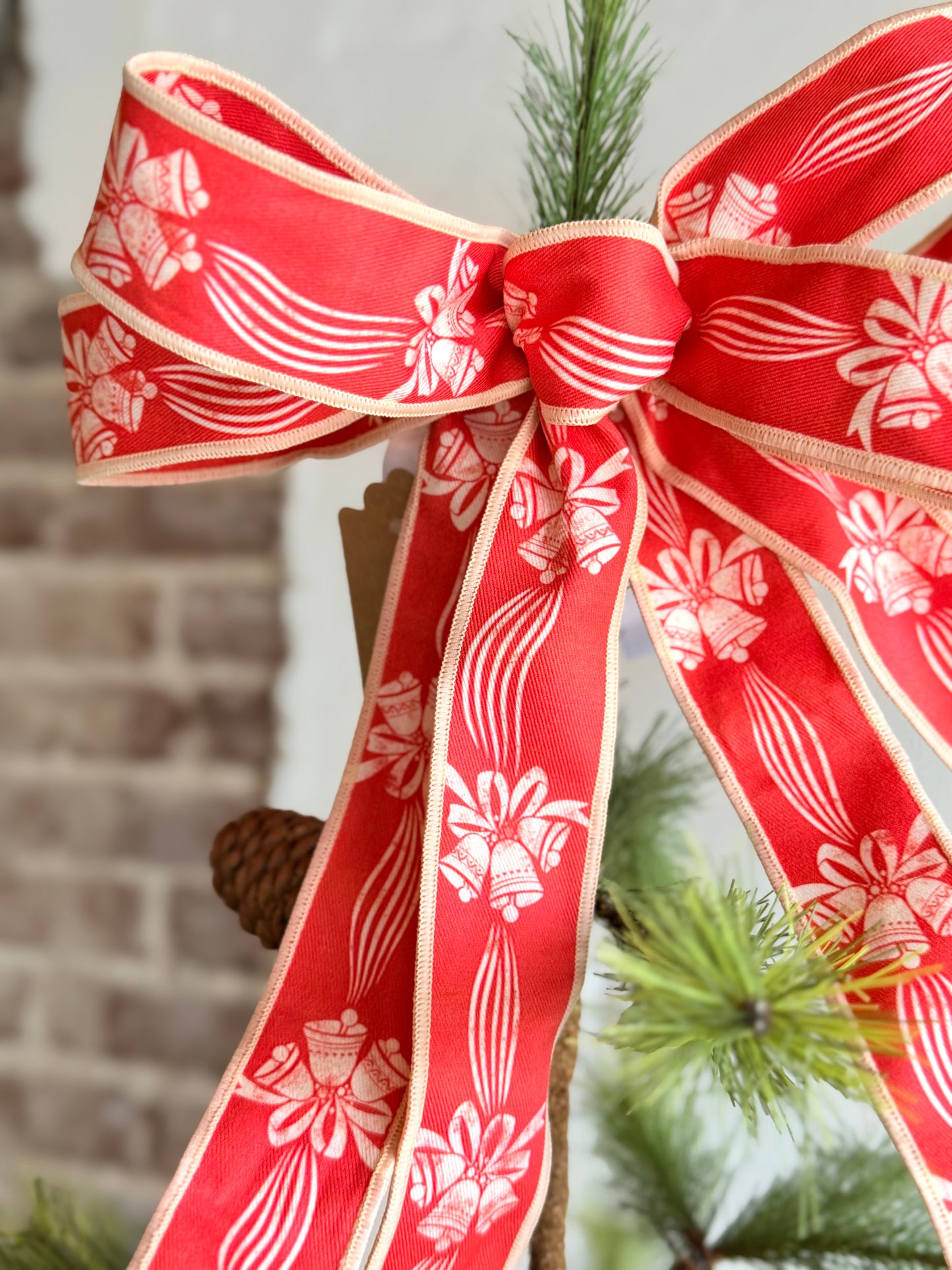 Vintage Red Bell Bow ~ Medium