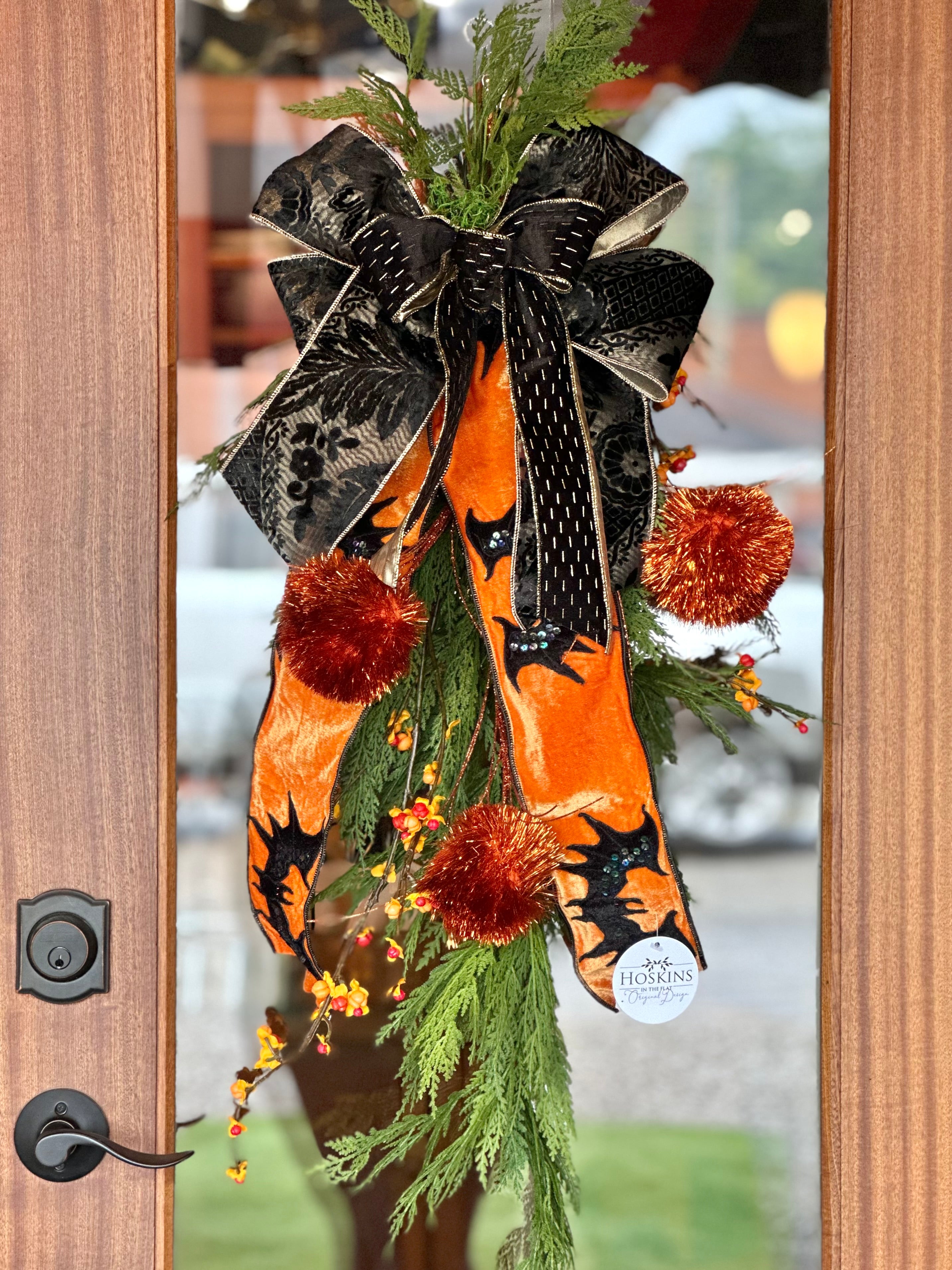 Orange PomPom and Bats Swag