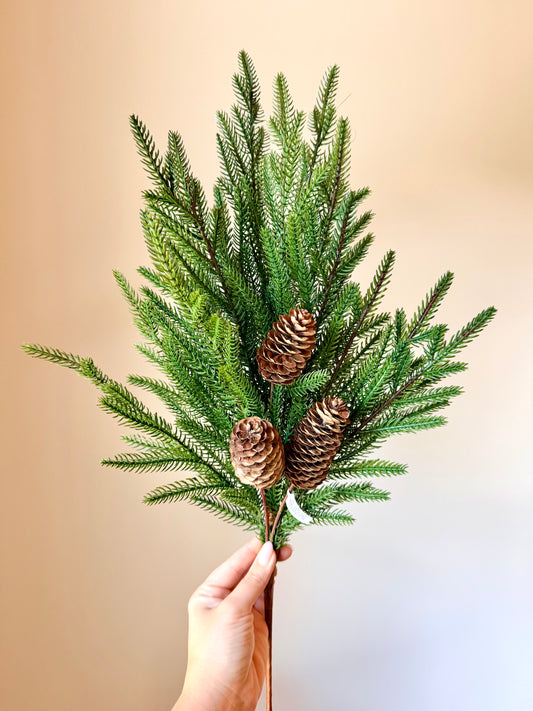 24" JUST CUT MINI FIR /CONE SPRAY