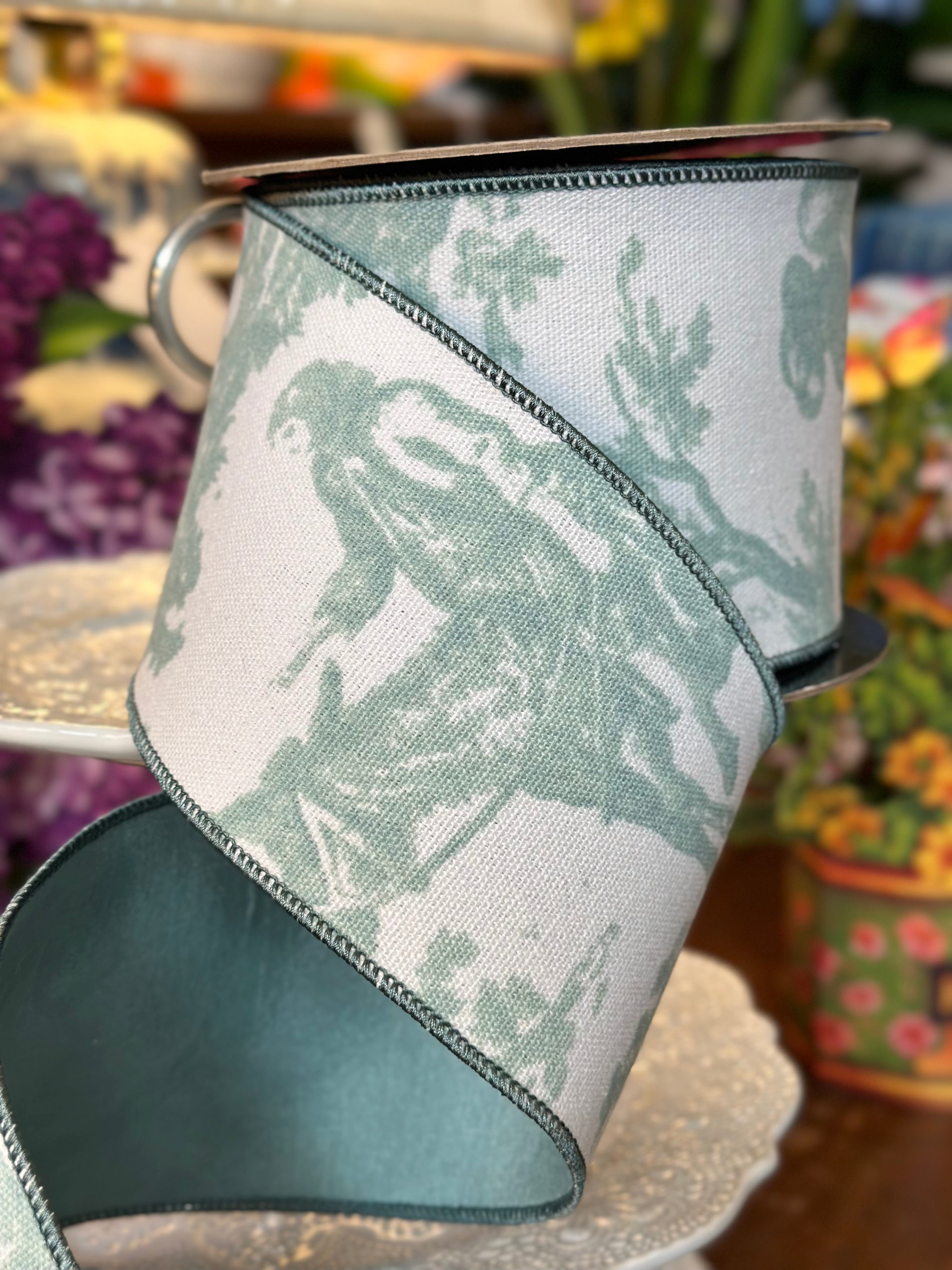 Canvas Bayeux Toile, Celadon